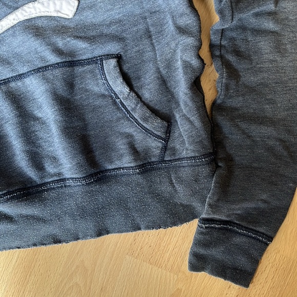 Abercrombie & Fitch Pullover Distressed Hoodie - Blue Grey - Picture 7 of 8